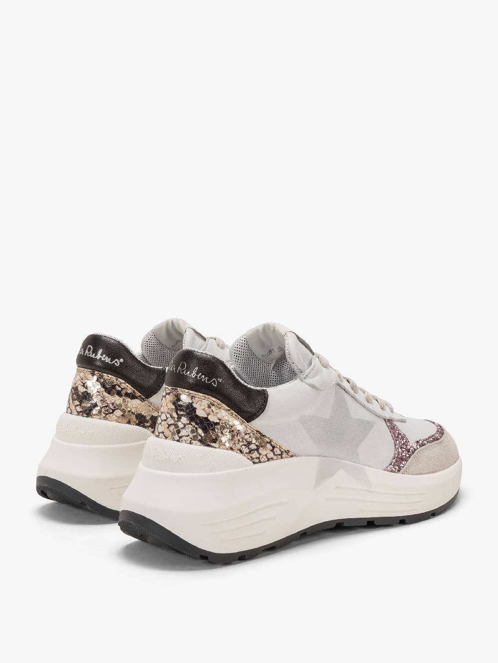 Nira Rubens Chunky Sneakers Stinger Python Rose - Stella Consegna Veloce