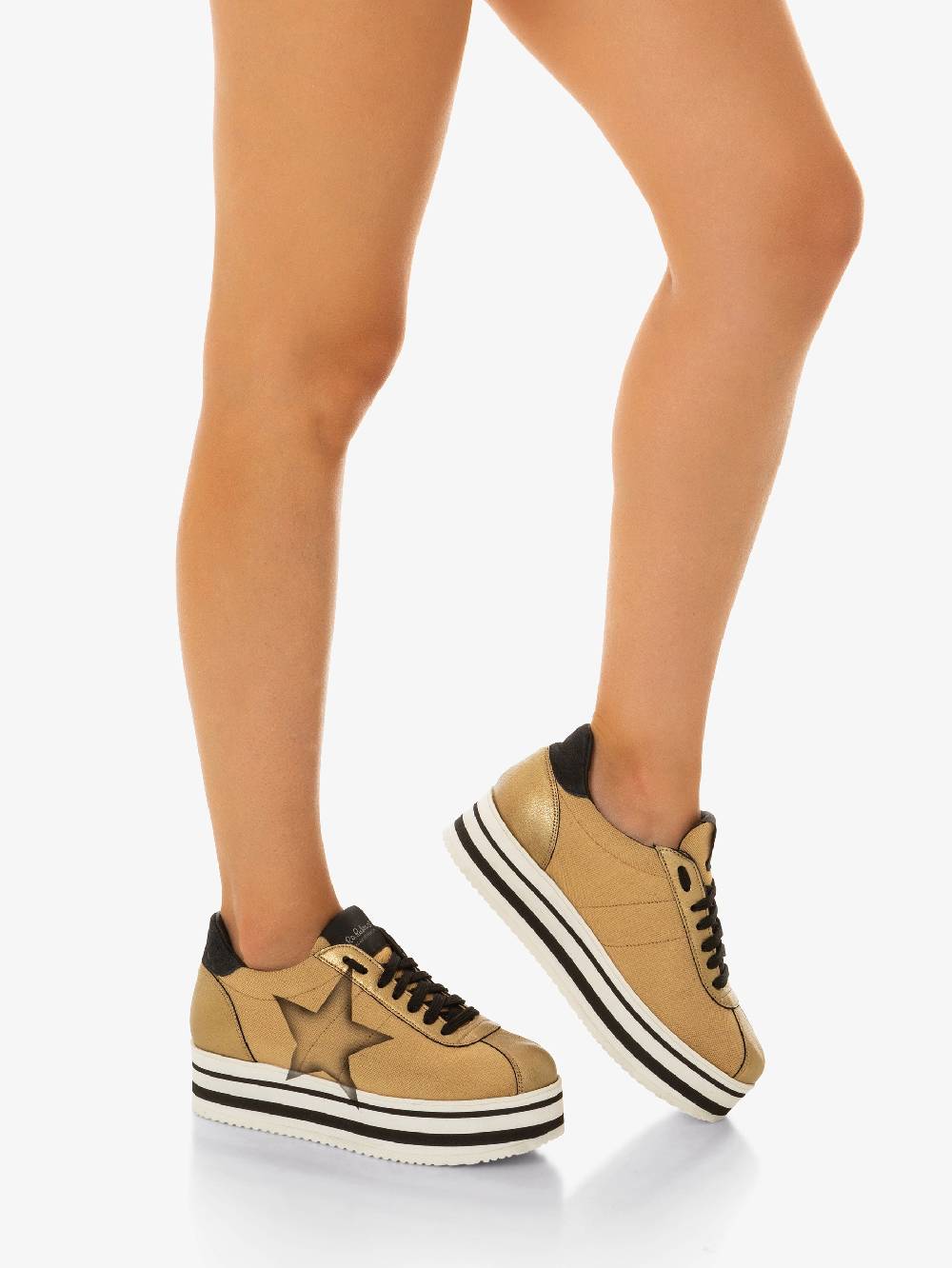 Nira Rubens Platform White Lady Active Gold - Stella Prezzo Ridotto