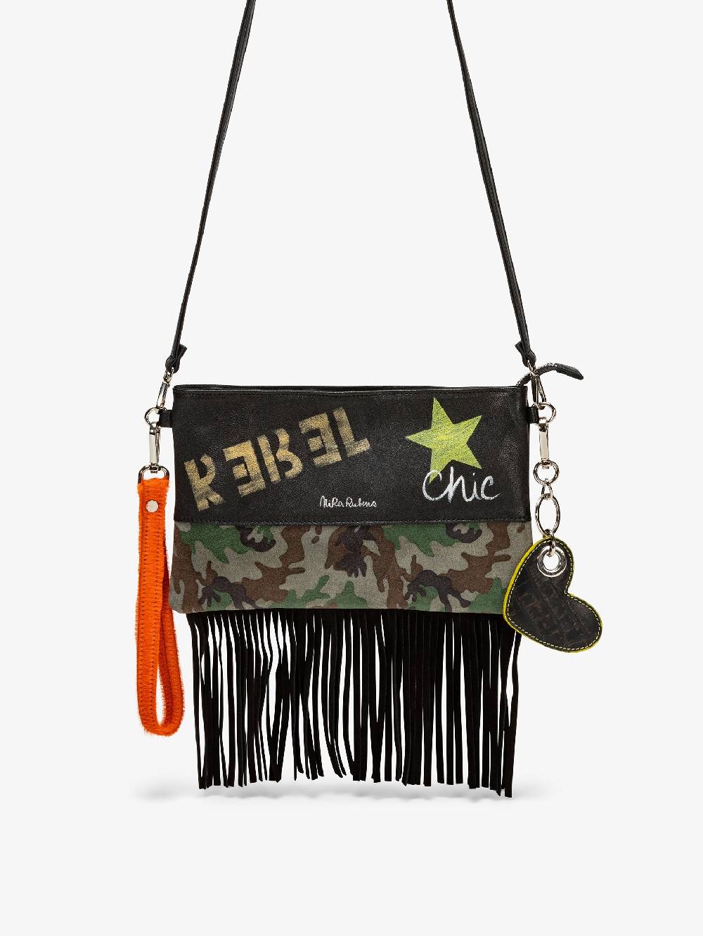 Nira Rubens Minibag Frange - Mimetic Orange Saldi Di Fabbrica