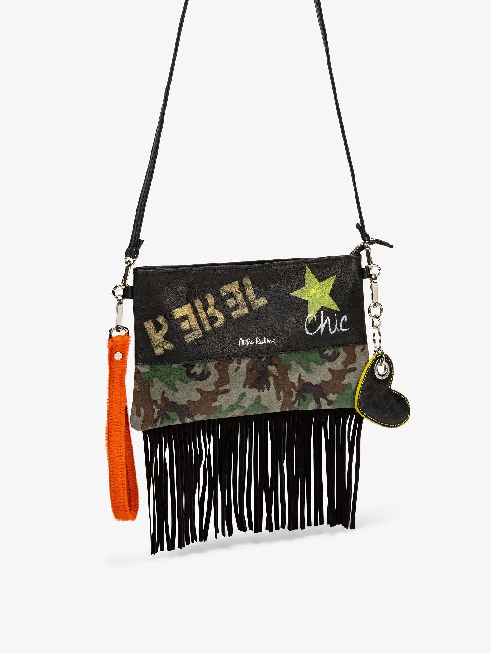 Nira Rubens Minibag Frange - Mimetic Orange Saldi Di Fabbrica