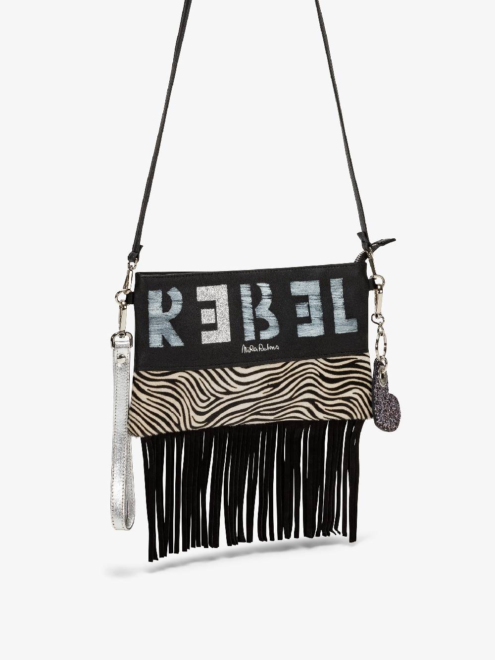Nira Rubens Minibag Frange - Zebrina Silver Vendite Flash