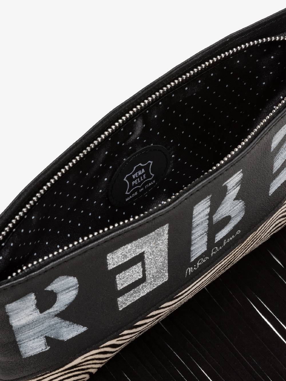 Nira Rubens Minibag Frange - Zebrina Silver Vendite Flash