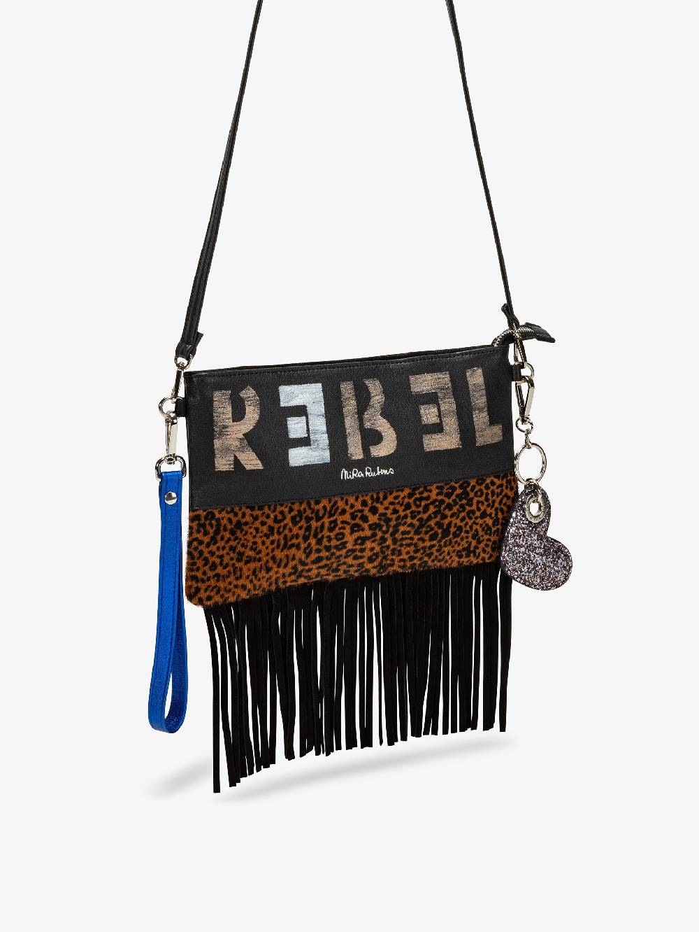 Nira Rubens Minibag Frange - Giaguarino Electric Blue Negozio