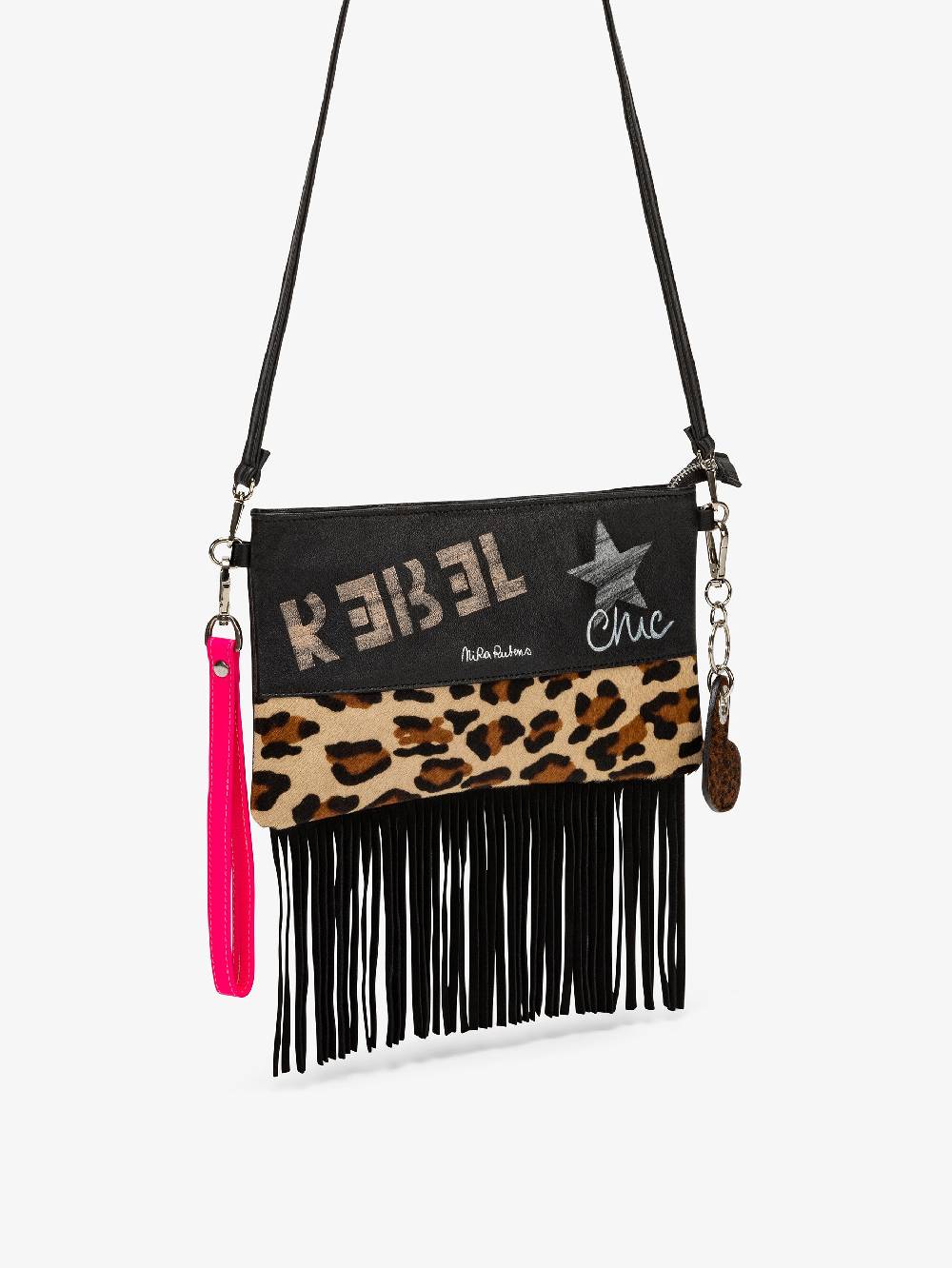 Nira Rubens Minibag Frange - Africa Pink In Saldo