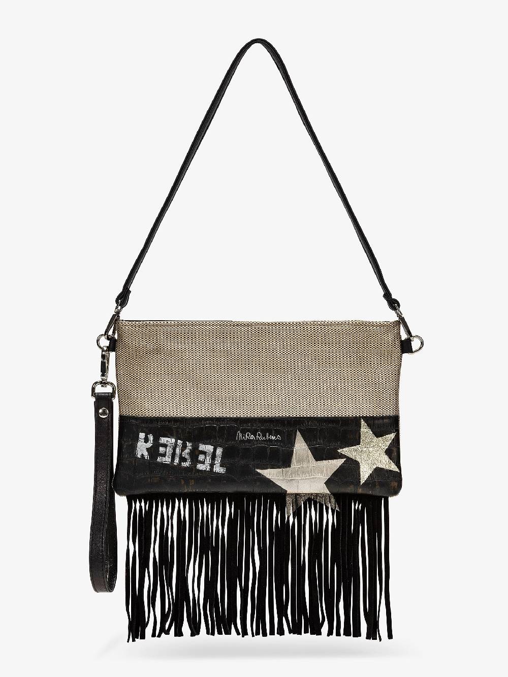 Nira Rubens Minibag Frange - Cocco Gold Italy