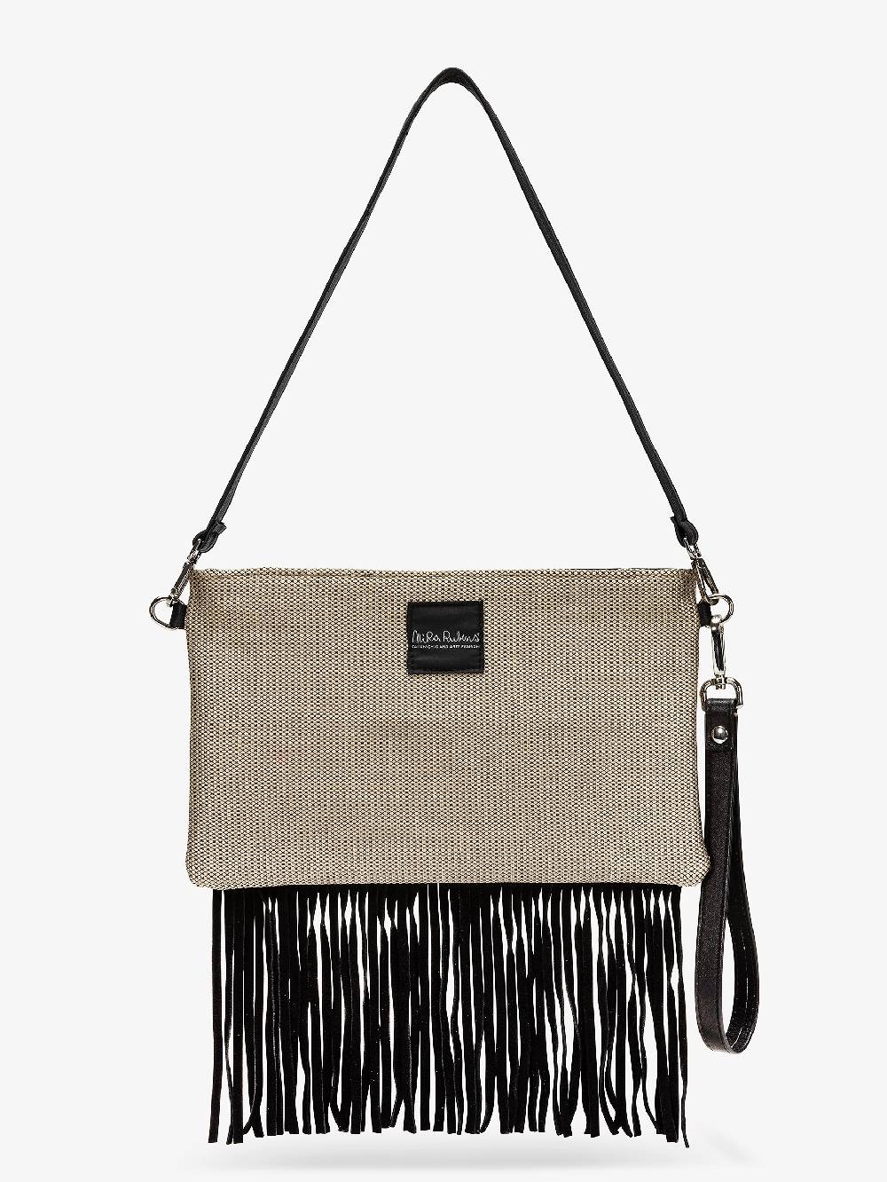 Nira Rubens Minibag Frange - Cocco Gold Italy