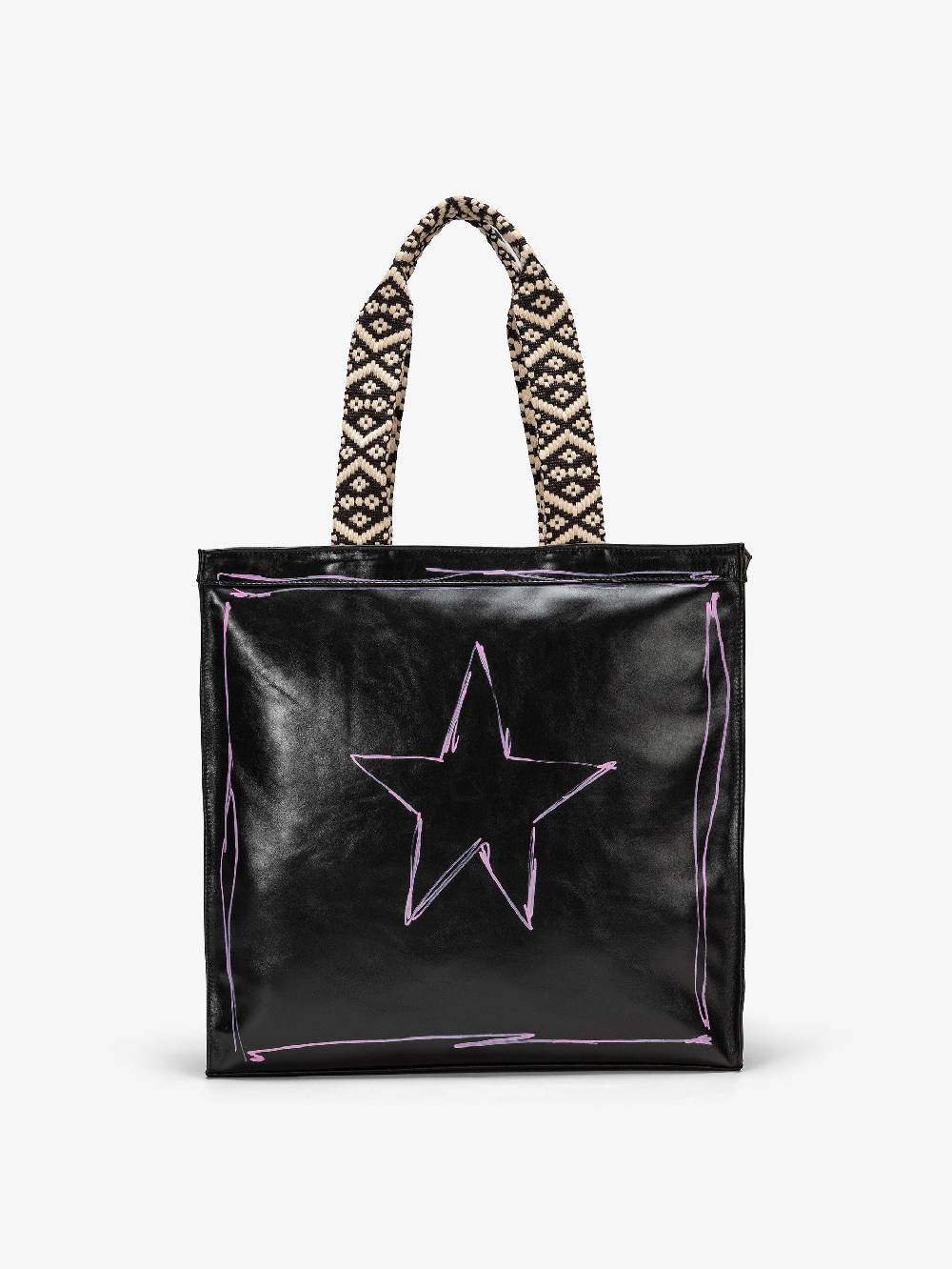 Nira Rubens SHOPPING BAG BLACK GLOSSY - STREET Nuova