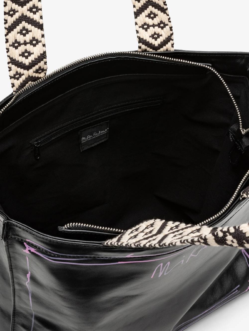 Nira Rubens SHOPPING BAG BLACK GLOSSY - STREET Nuova