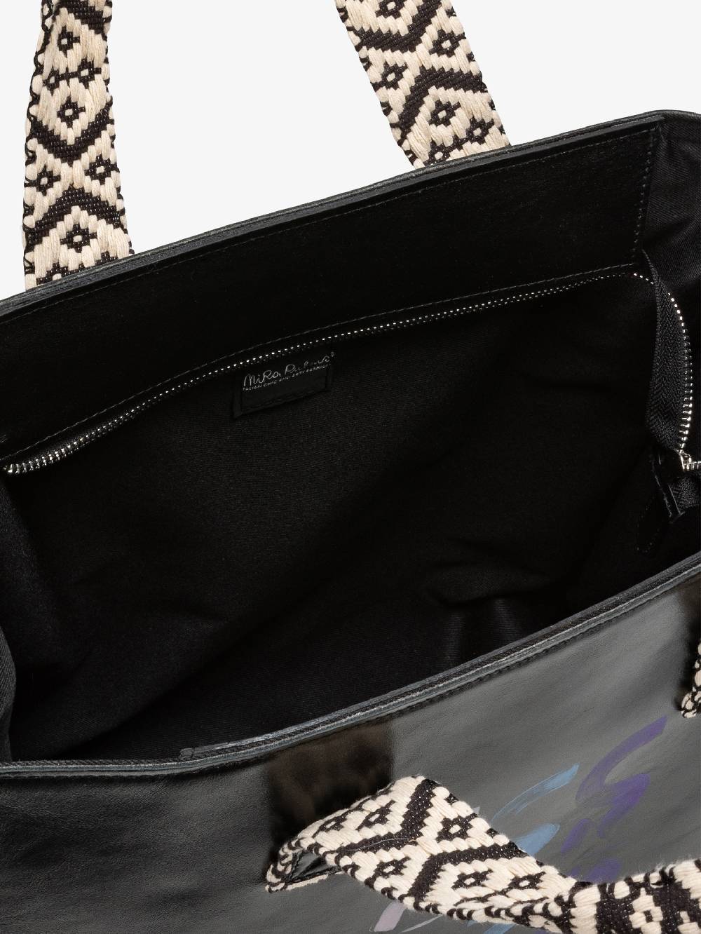 Nira Rubens EASY TOTE BLACK GLOSSY - LOGO Acquista Ora