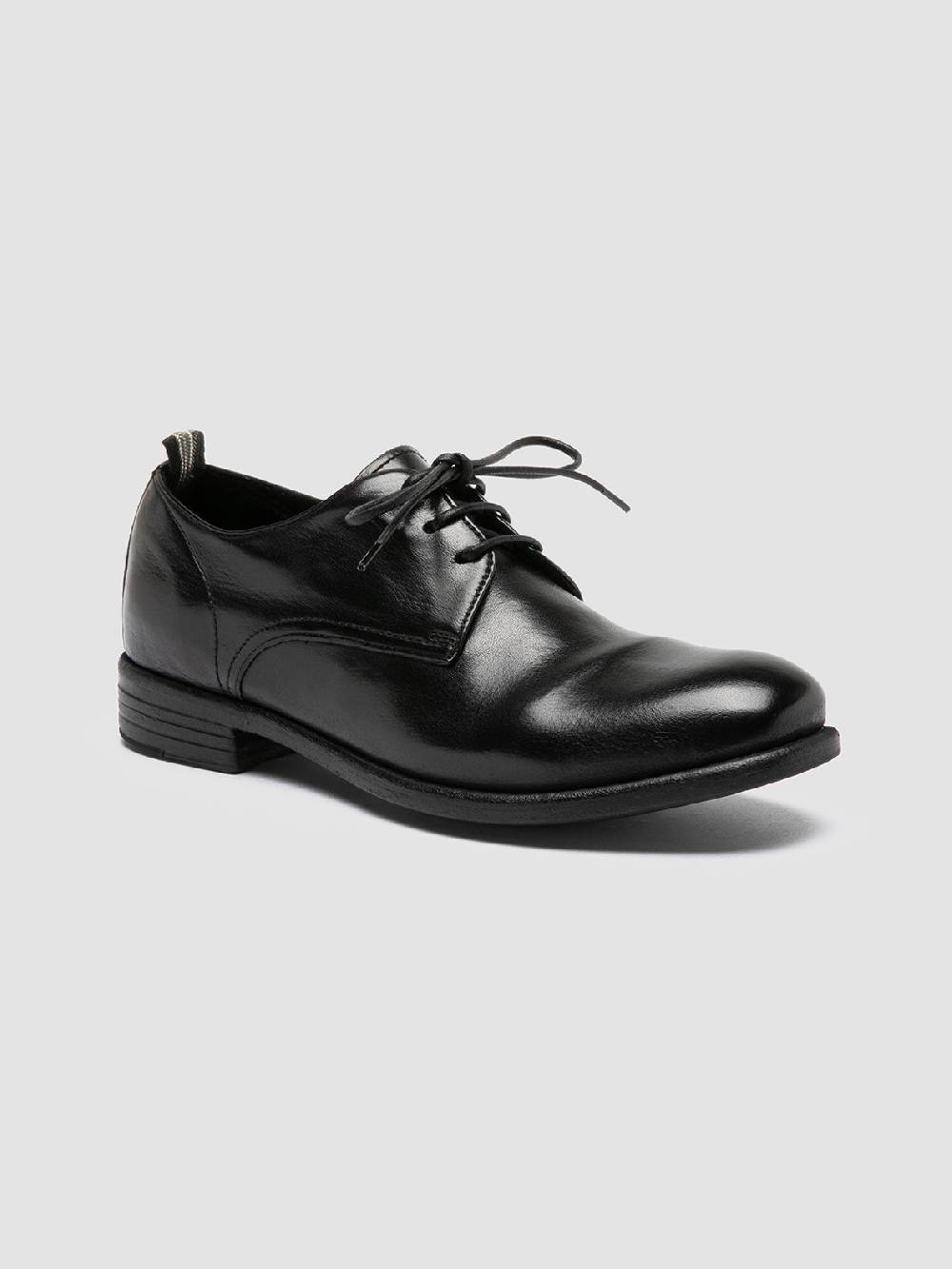 ﻿Officine Creative CALIXTE 064 Scarpe Derby in Pelle Nera Vendita Economica