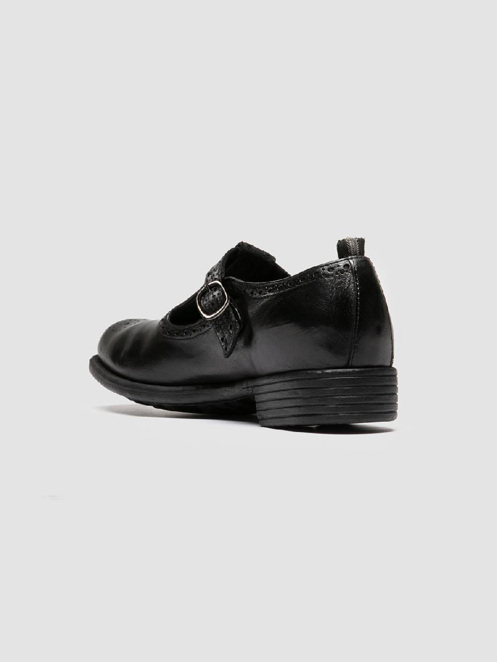 Officine Creative CALIXTE 071 Sandali T-Bar in Pelle Nera Negozio