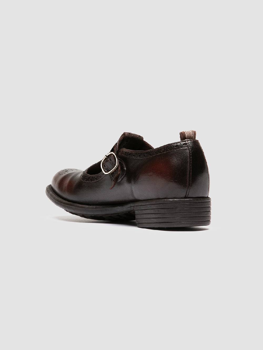 Officine Creative CALIXTE 071 Sandali T-Bar in Pelle Marrone In Saldo