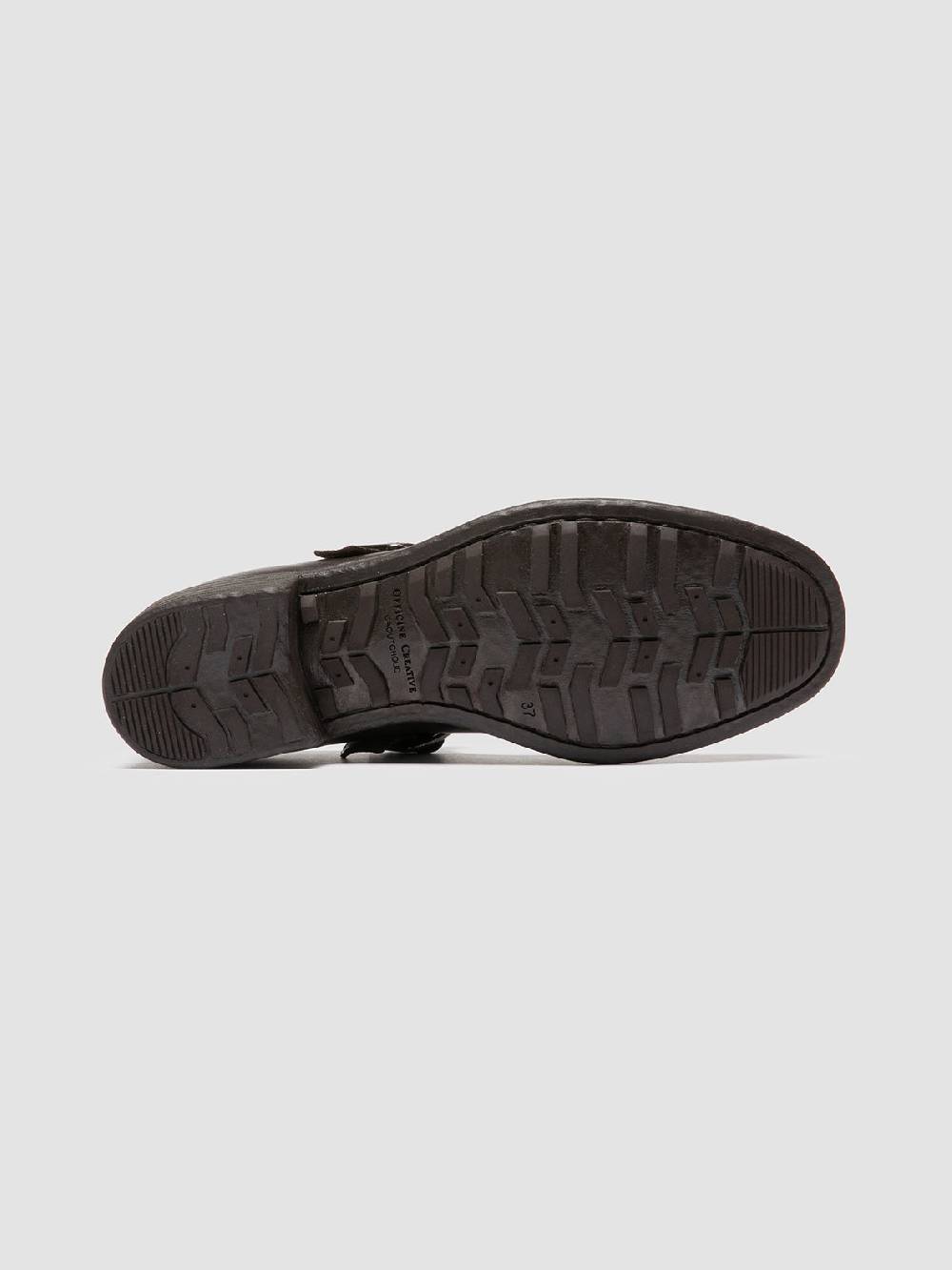 Officine Creative CALIXTE 071 Sandali T-Bar in Pelle Marrone In Saldo