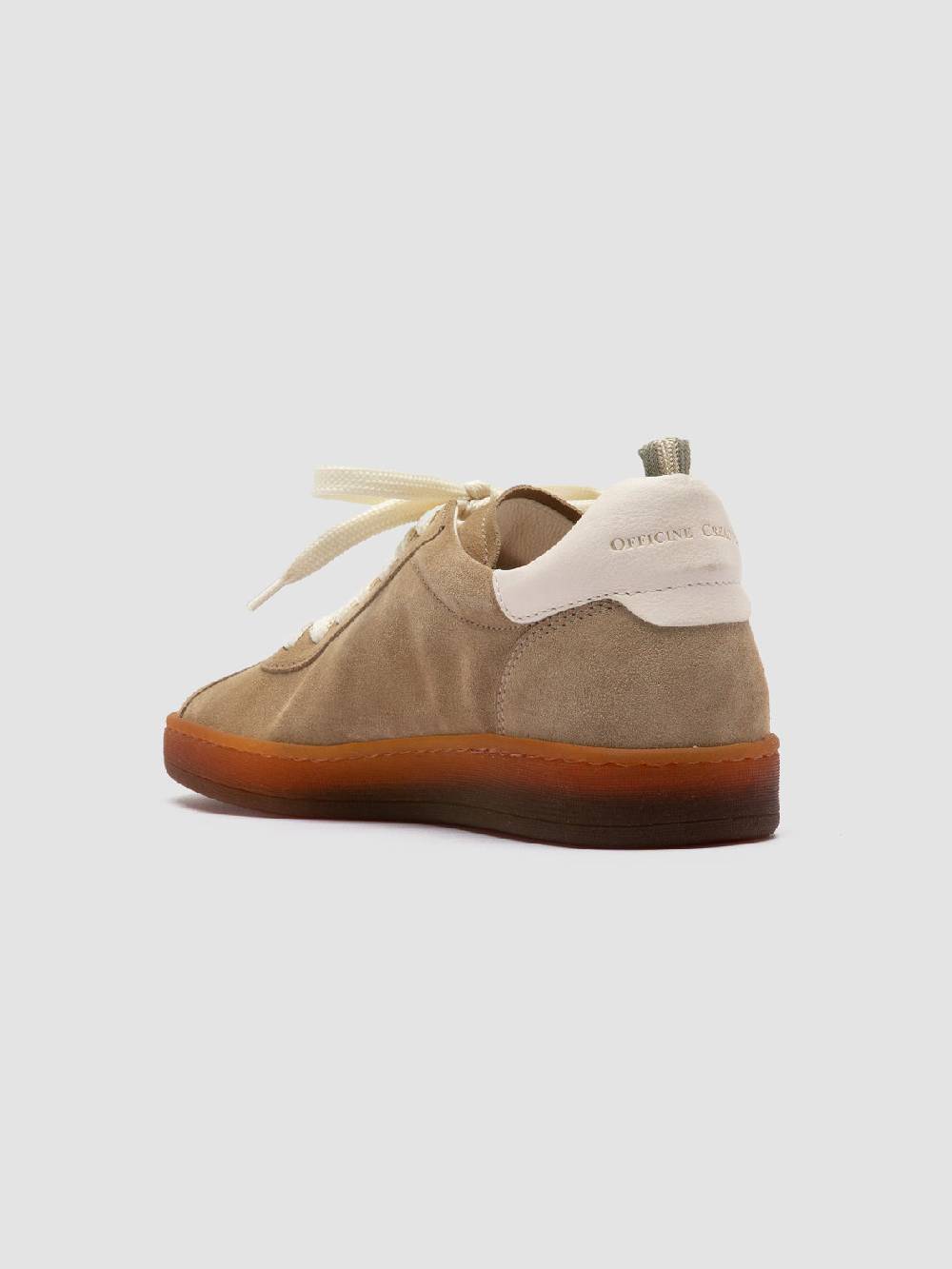 Officine Creative DESTINY 101 Sneakers Basse in Pelle e Camoscio Marrone Moda