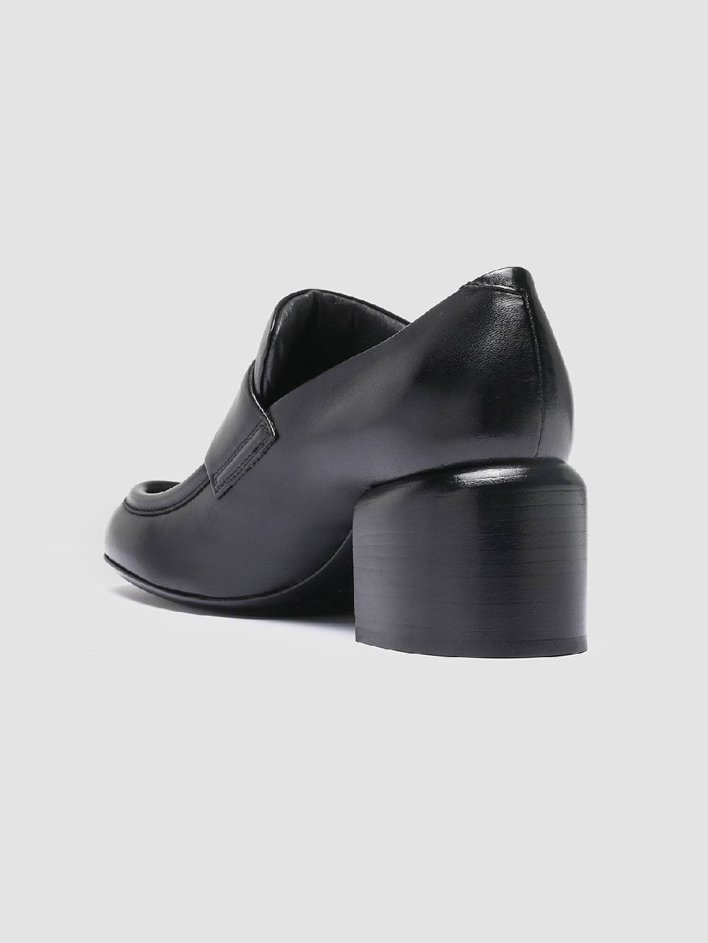 Officine Creative ETHEL 001 Mocassini Penny in Pelle Nera In Linea
