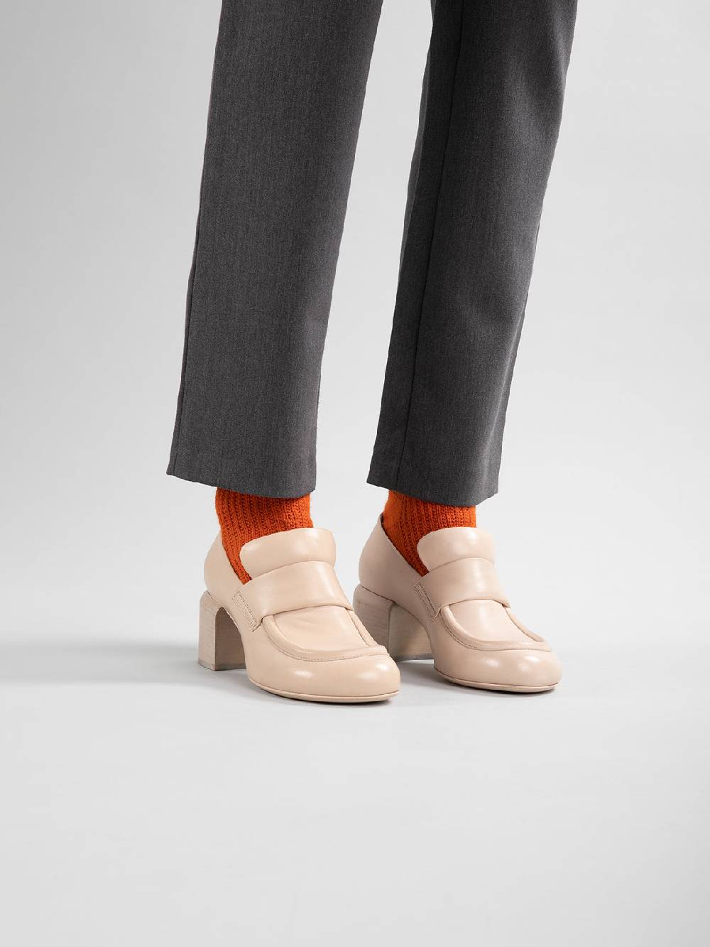 Officine Creative ETHEL 001 Mocassini Penny in Pelle Nera In Linea