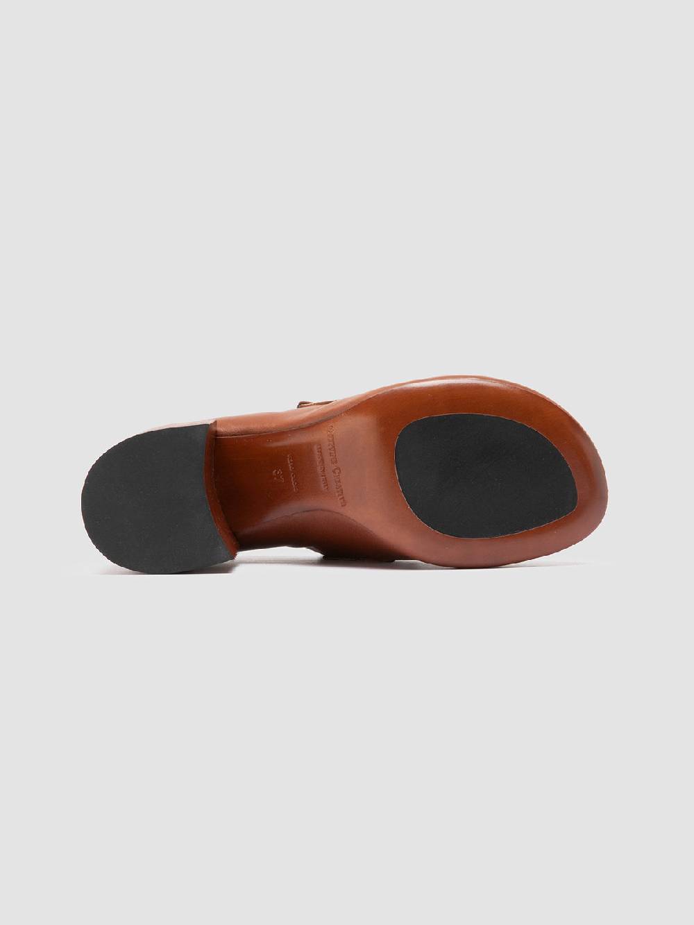 Officine Creative ETHEL 001 Mocassini Penny in Pelle Marrone Nuovo