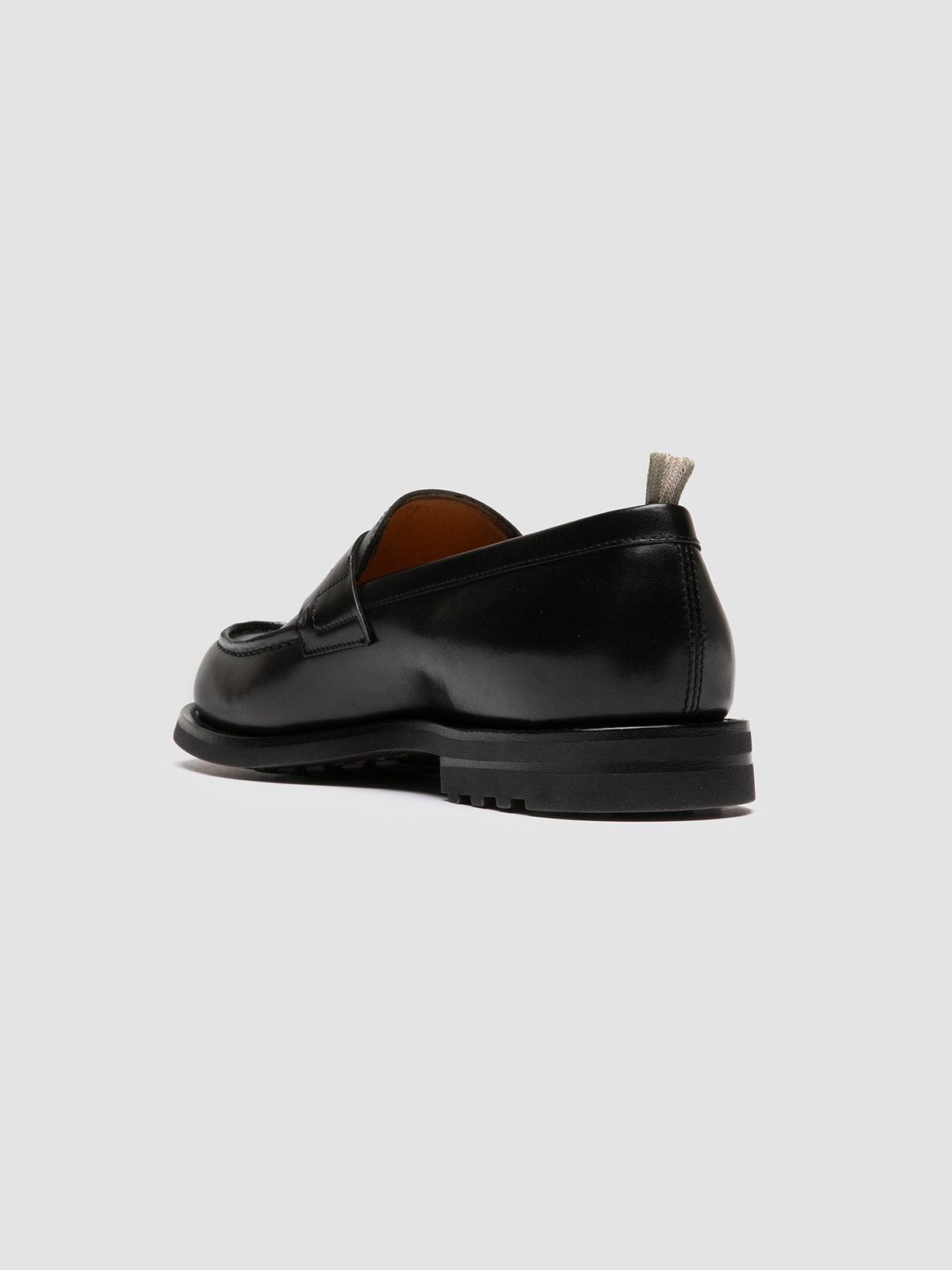 Officine Creative BELMONDO 006 Mocassini Penny in Pelle Scamosciata Nera Qualità
