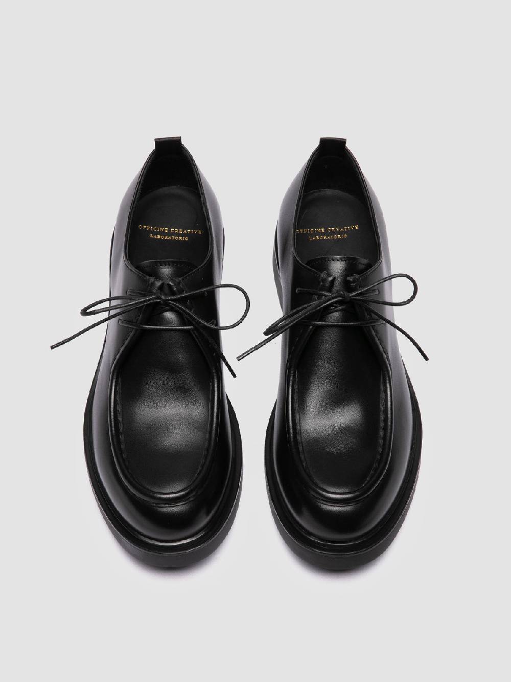 Officine Creative ENGINEER 002 Derby in Pelle Nera Pezzi Unici