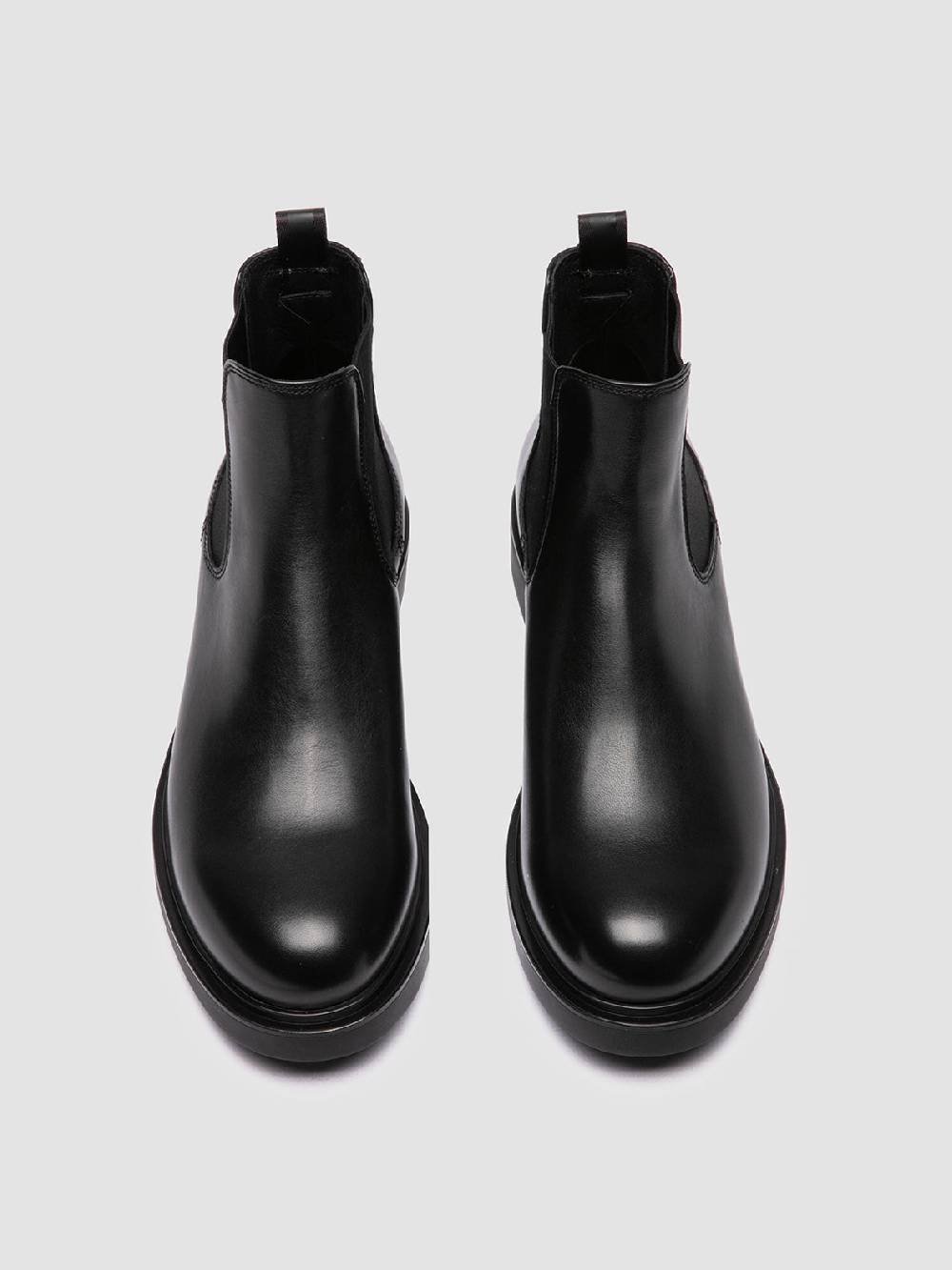Officine Creative ENGINEER 006 Stivaletti Chelsea in Pelle Nera Negozi Online