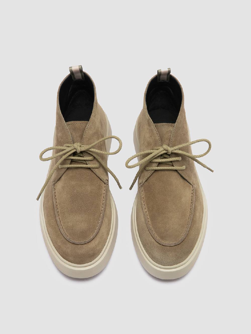 Officine Creative FRAME 002 Stivali Chukka in Pelle Scamosciata Tortora Fino Al -60%