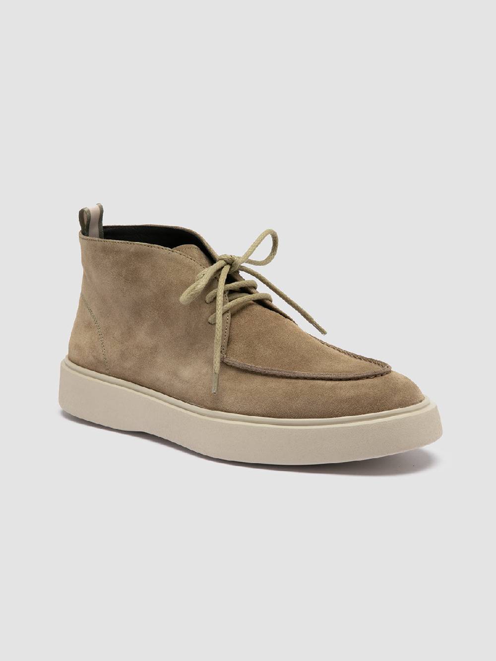 Officine Creative FRAME 002 Stivali Chukka in Pelle Scamosciata Tortora Fino Al -60%