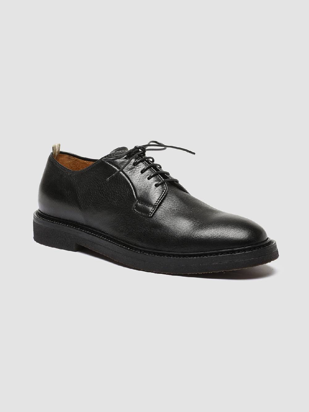 Officine Creative HOPKINS FLEXI 201 Scarpe Derby in Pelle Nera Presa