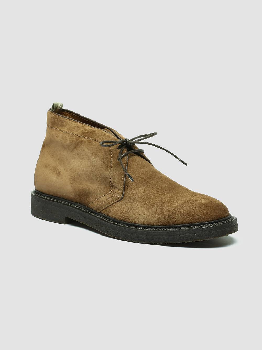 Officine Creative HOPKINS FLEXI 202 Stivali Chukka in Camoscio Marrone Offerta