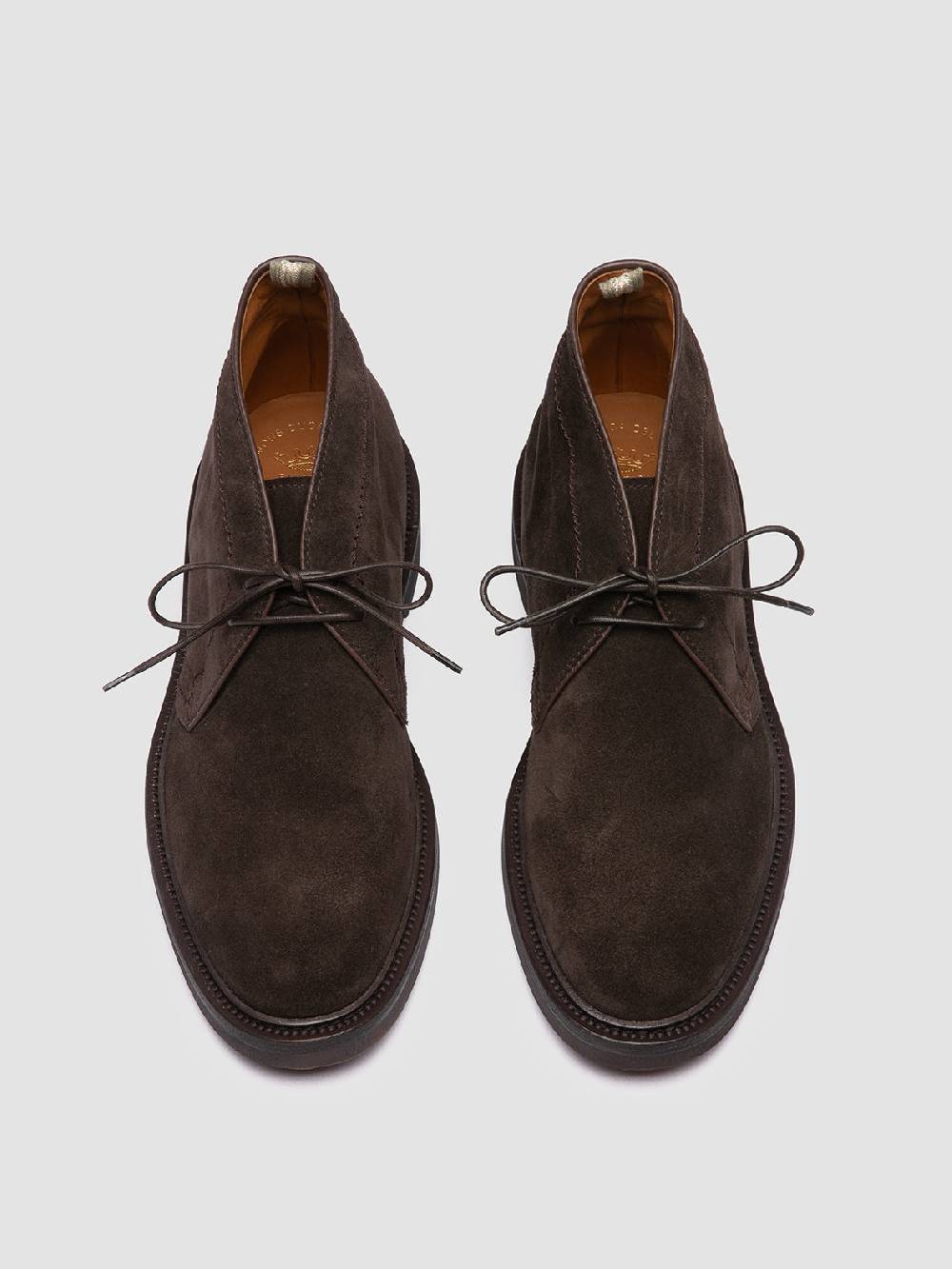 Officine Creative HOPKINS FLEXI 202 Stivali Chukka in Pelle Scamosciata Marrone Economico