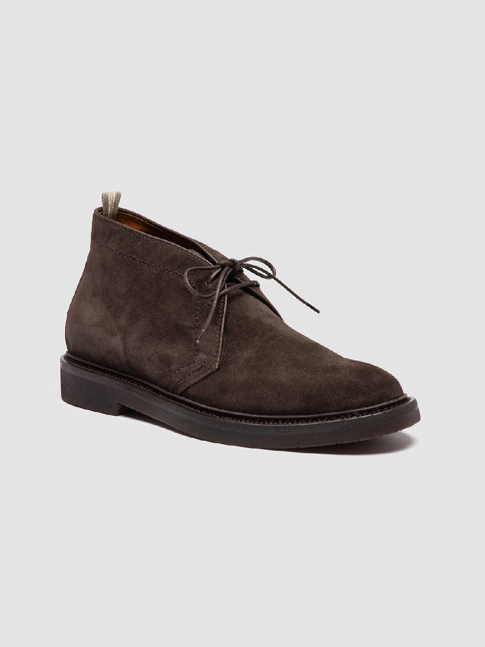 Officine Creative HOPKINS FLEXI 202 Stivali Chukka in Pelle Scamosciata Marrone Economico