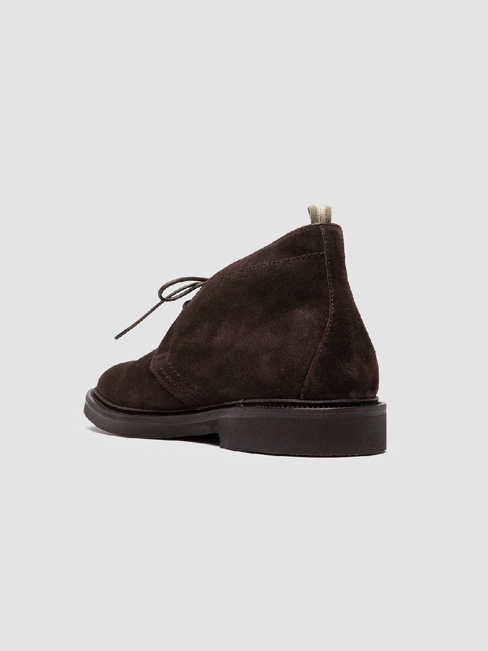 Officine Creative HOPKINS FLEXI 202 Stivali Chukka in Pelle Scamosciata Marrone Economico