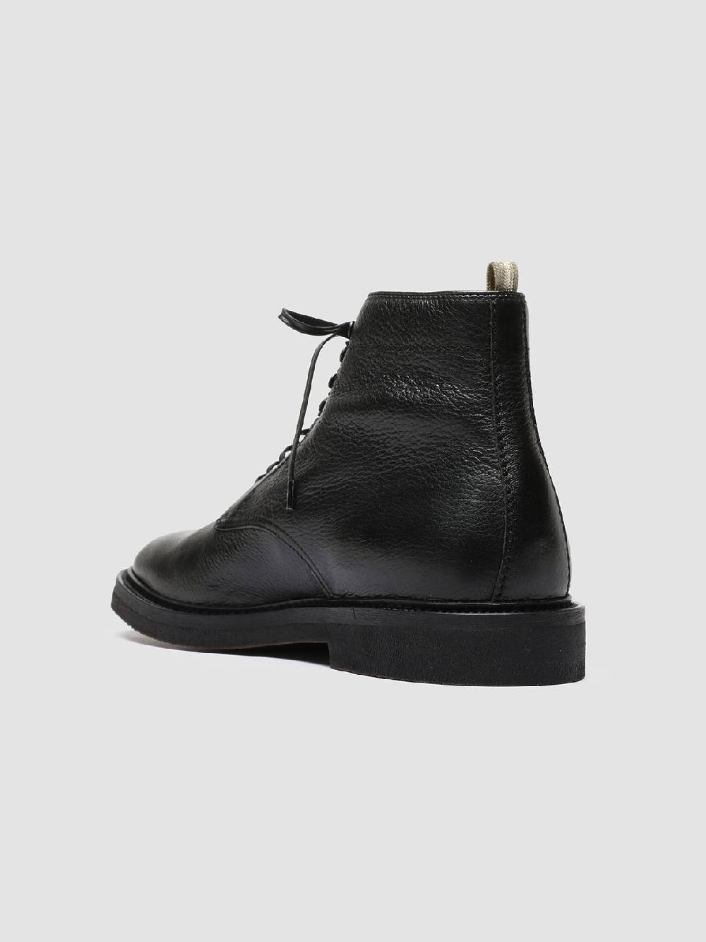 Officine Creative HOPKINS FLEXI 203 Stivaletti Stringati in Pelle Nera Online