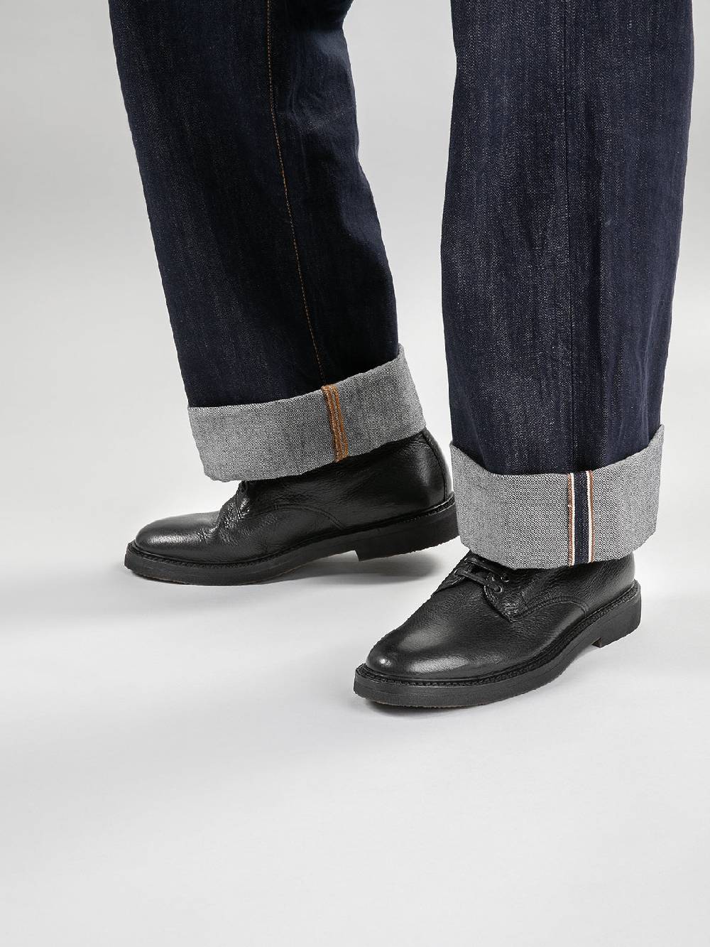 Officine Creative HOPKINS FLEXI 203 Stivaletti Stringati in Pelle Nera Online