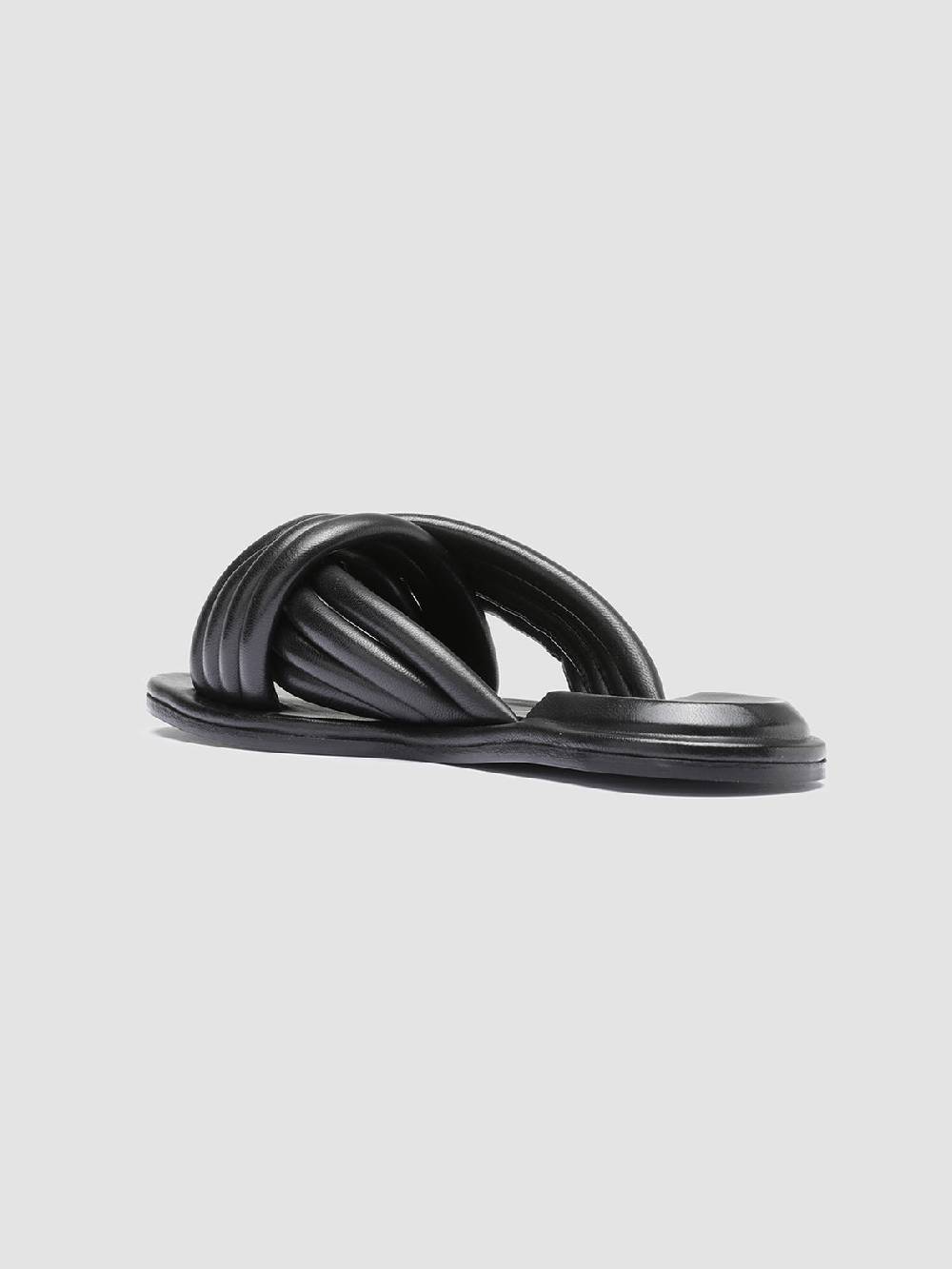 Officine Creative CYBILLE 004 Sandali in Pelle Nera In Vendita