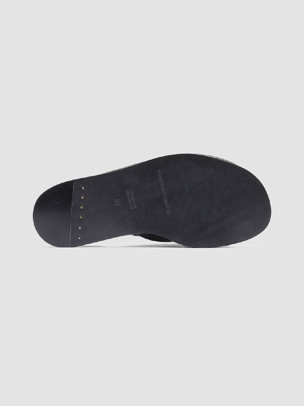 Officine Creative CYBILLE 004 Sandali in Pelle Nera In Vendita