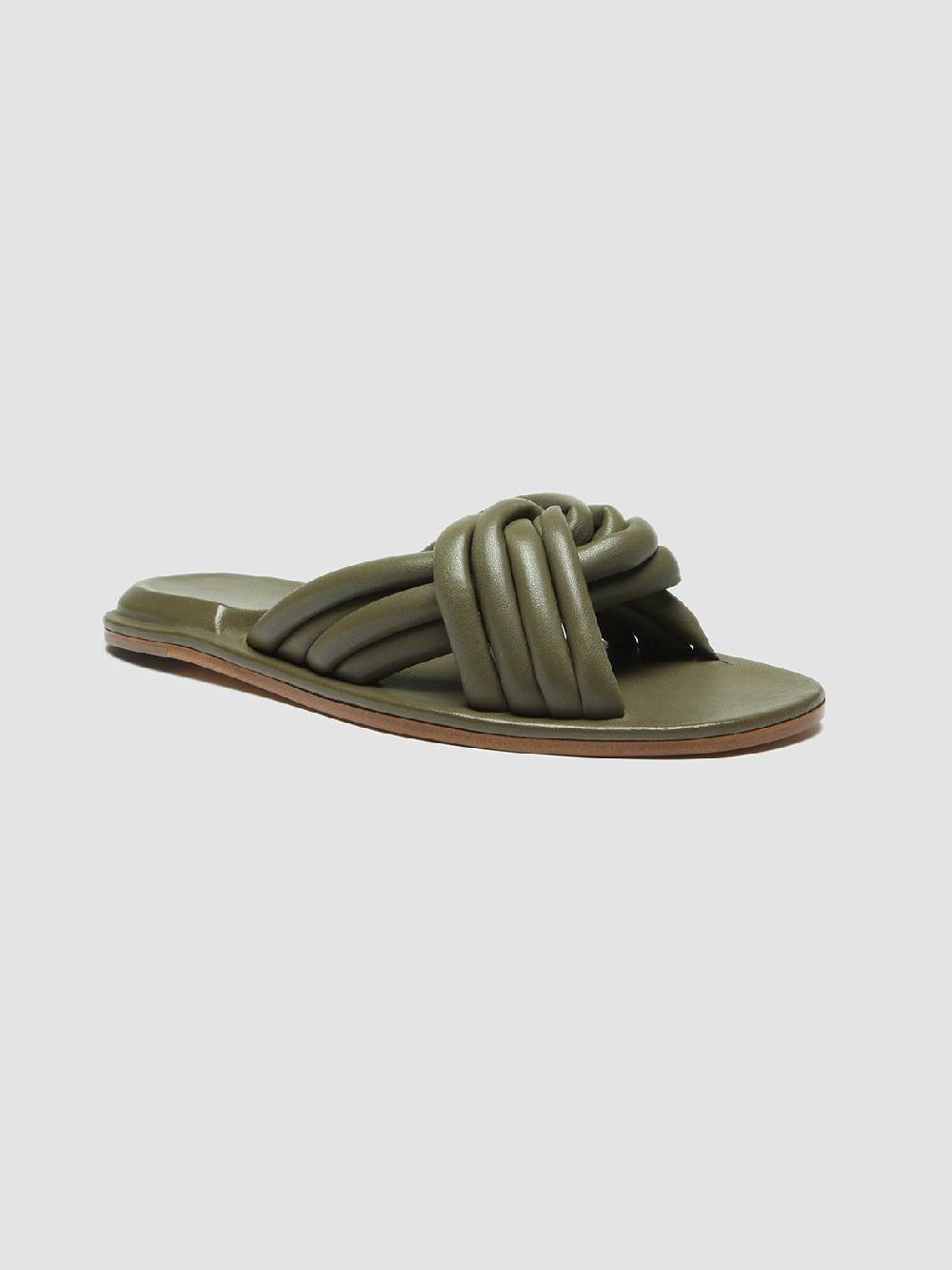 Officine Creative CYBILLE 004 Slide in Pelle Verde Offerte