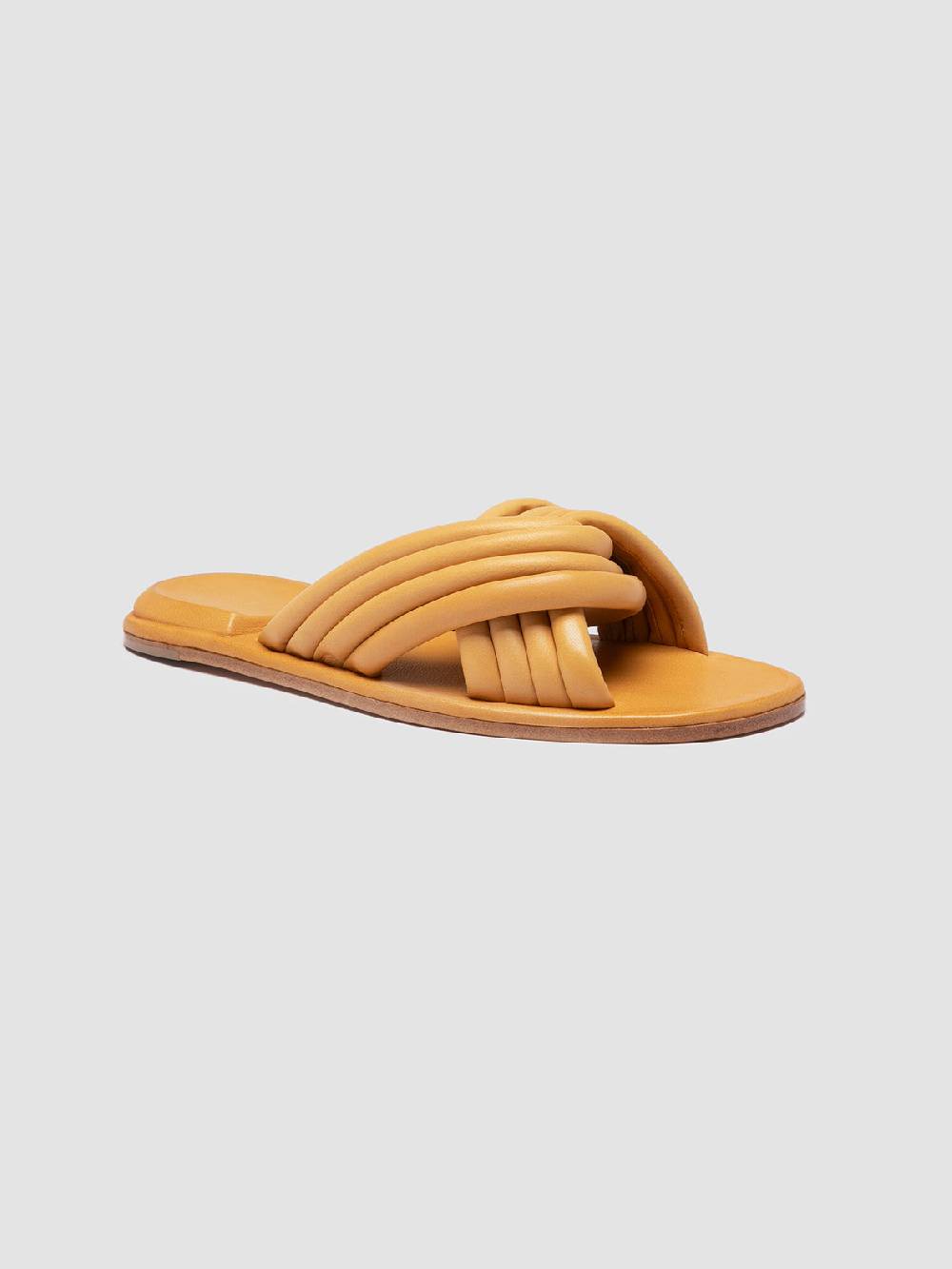 Officine Creative CYBILLE 004 Sandali in Pelle Gialla Vendita Calda