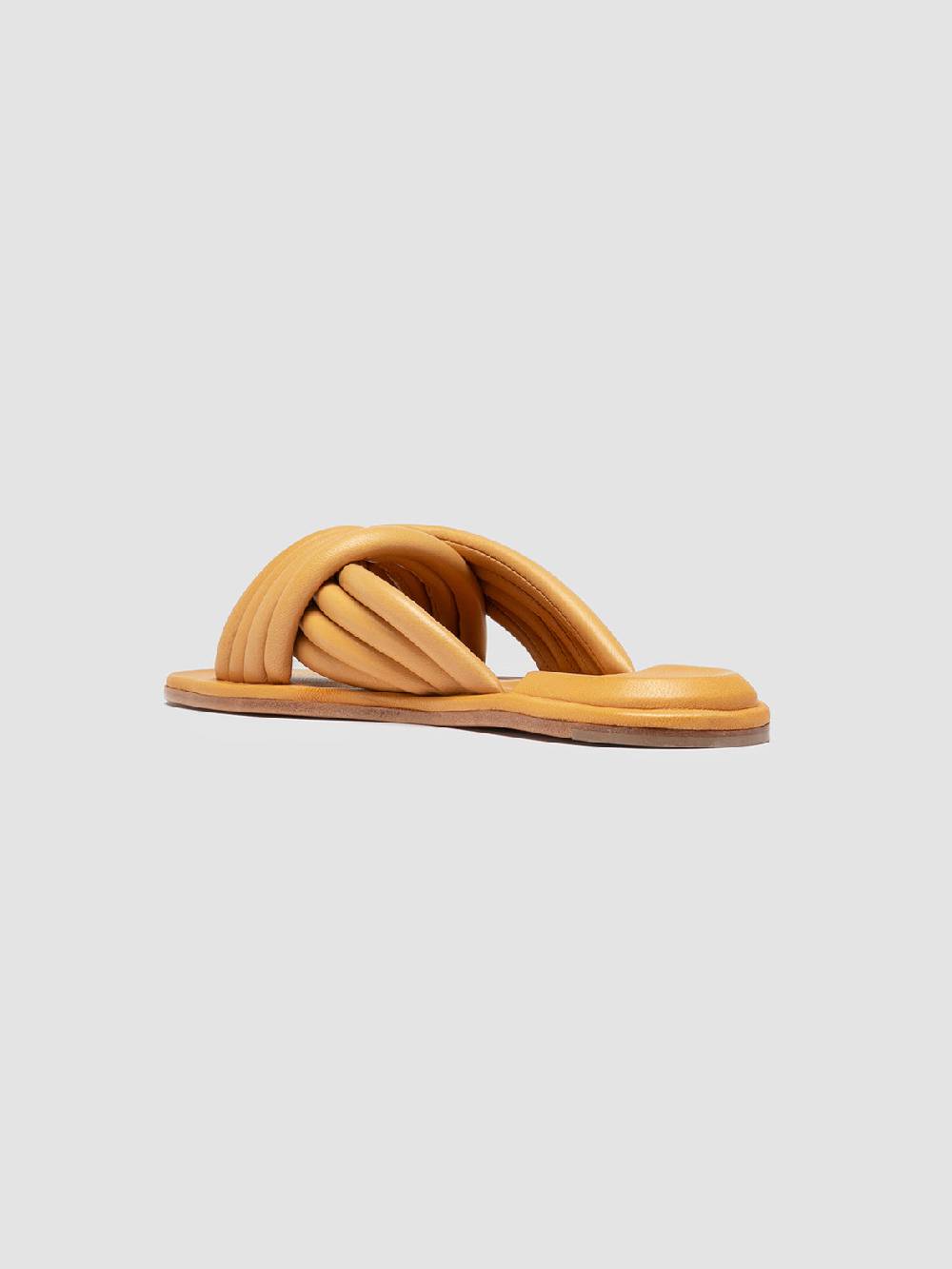 Officine Creative CYBILLE 004 Sandali in Pelle Gialla Vendita Calda