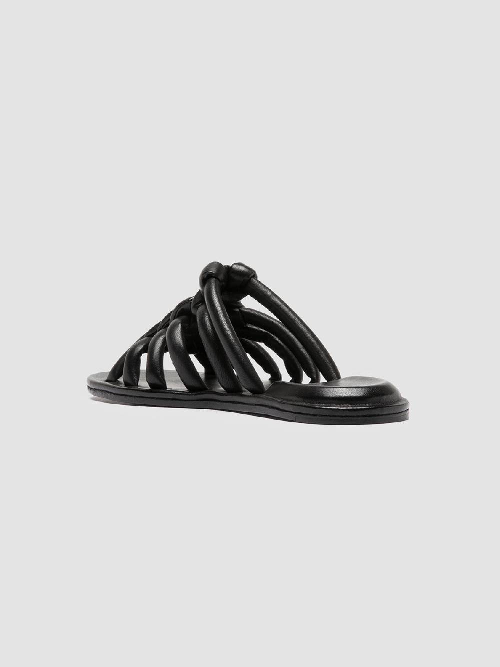 Officine Creative CYBILLE 016 Sandali Slide in Pelle Nera I Più Venduti