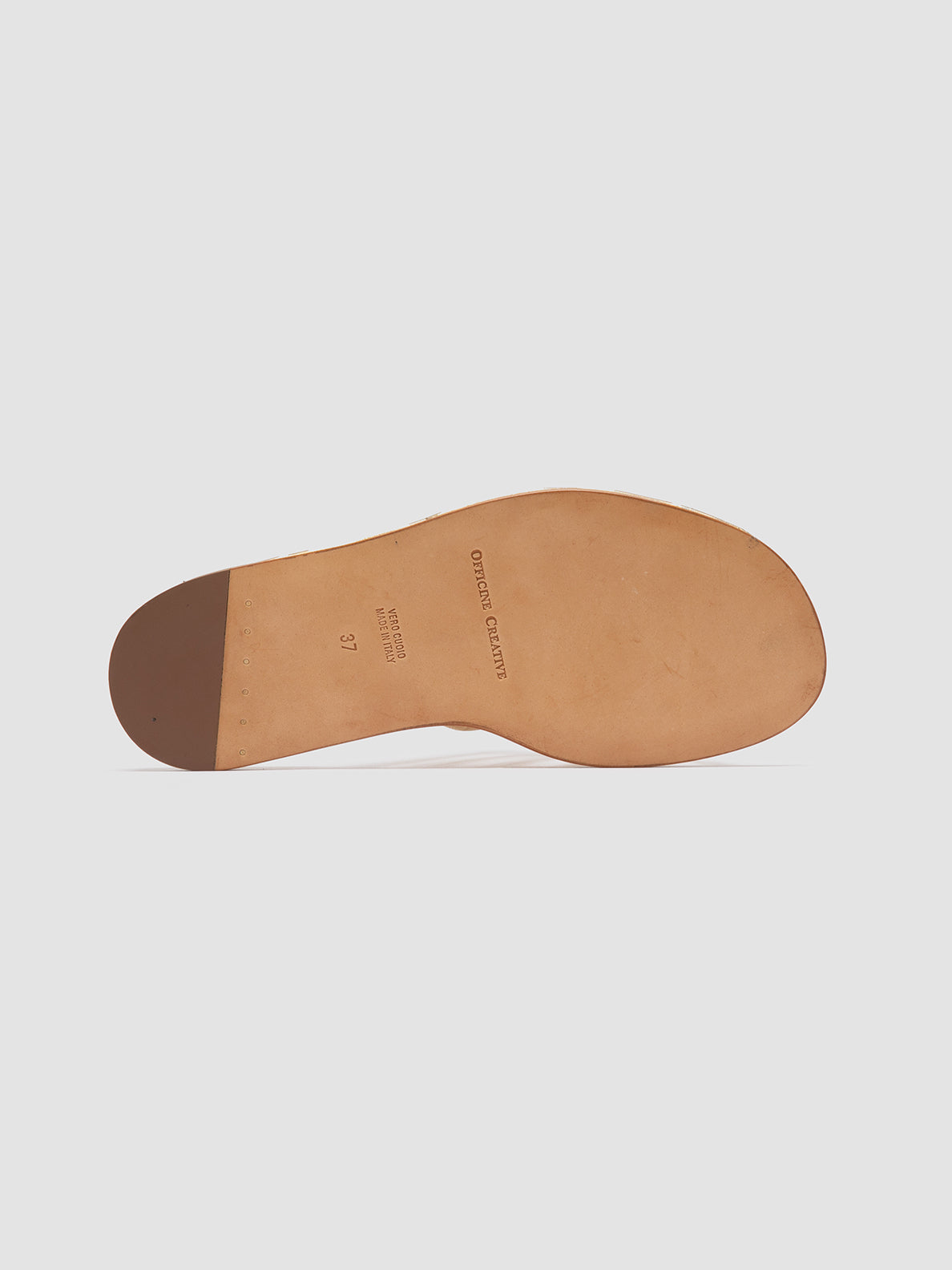 Officine Creative CYBILLE 016 Sandali Slide in Pelle Oro Vendite Flash