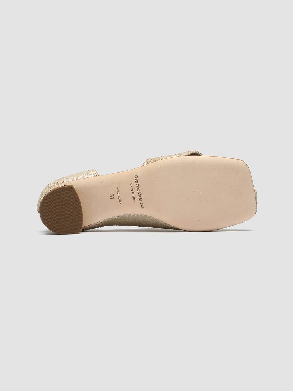 Officine Creative TESSA 009 Gold Leather Mule Sandals 2025