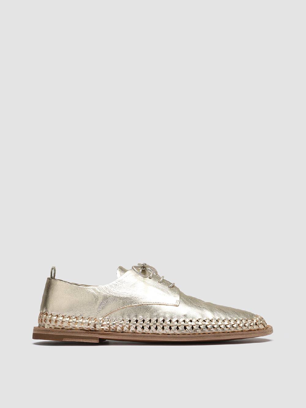 Officine Creative MABELLE 001 Derby in Pelle Argento Italy