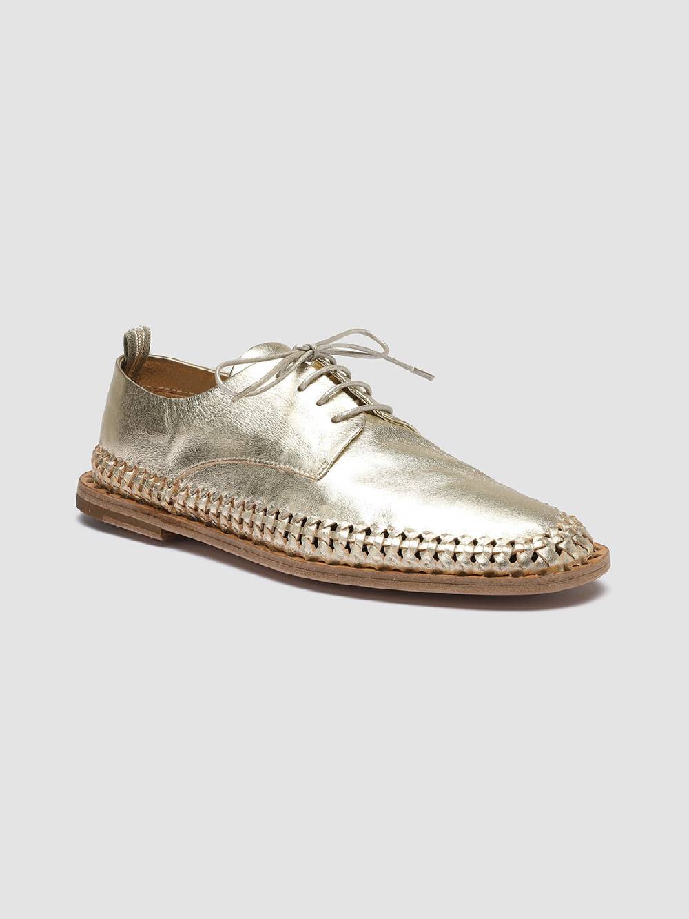 Officine Creative MABELLE 001 Derby in Pelle Argento Italy
