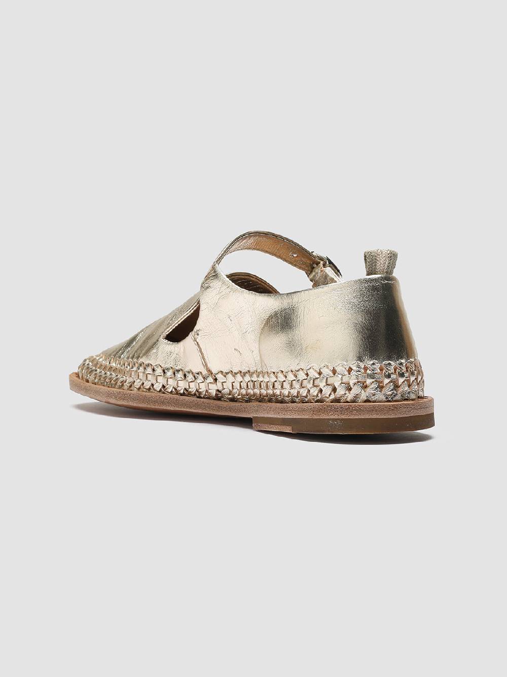 Officine Creative MABELLE 003 Mary Jane in Pelle Tortora In Linea