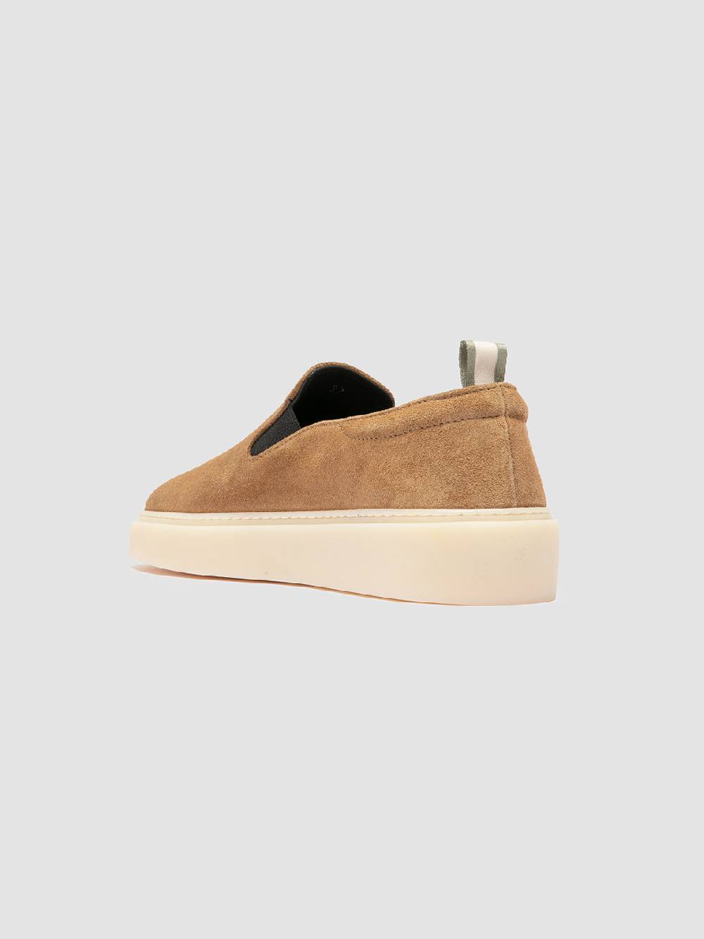 Officine Creative MUSKRAT 102 Sneaker Slip-On in Pelle Tortora Promozione