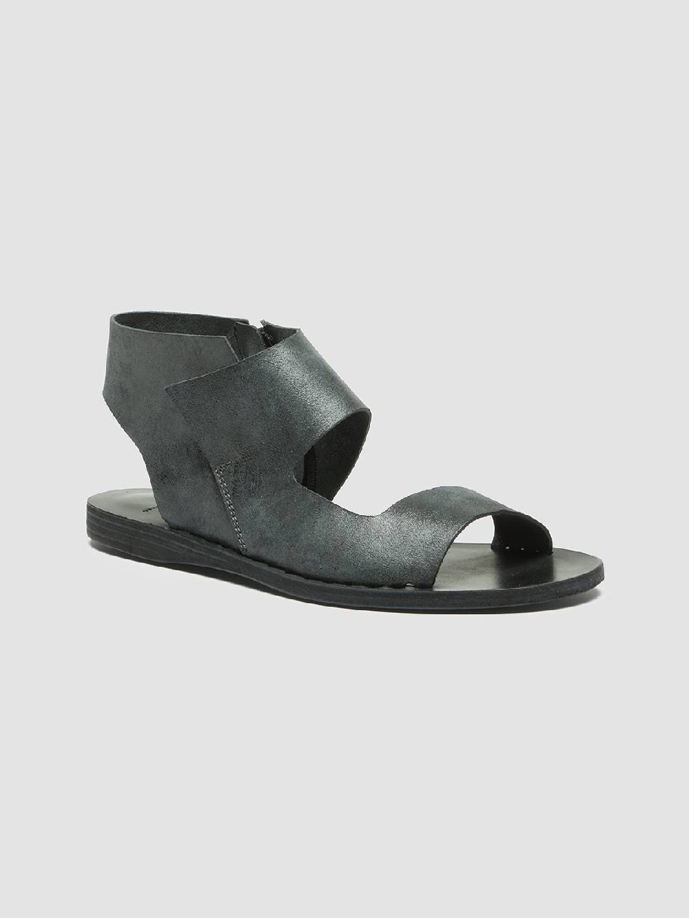 Officine Creative ITACA 039 Sandali in Pelle Nera Spedizione Gratuita