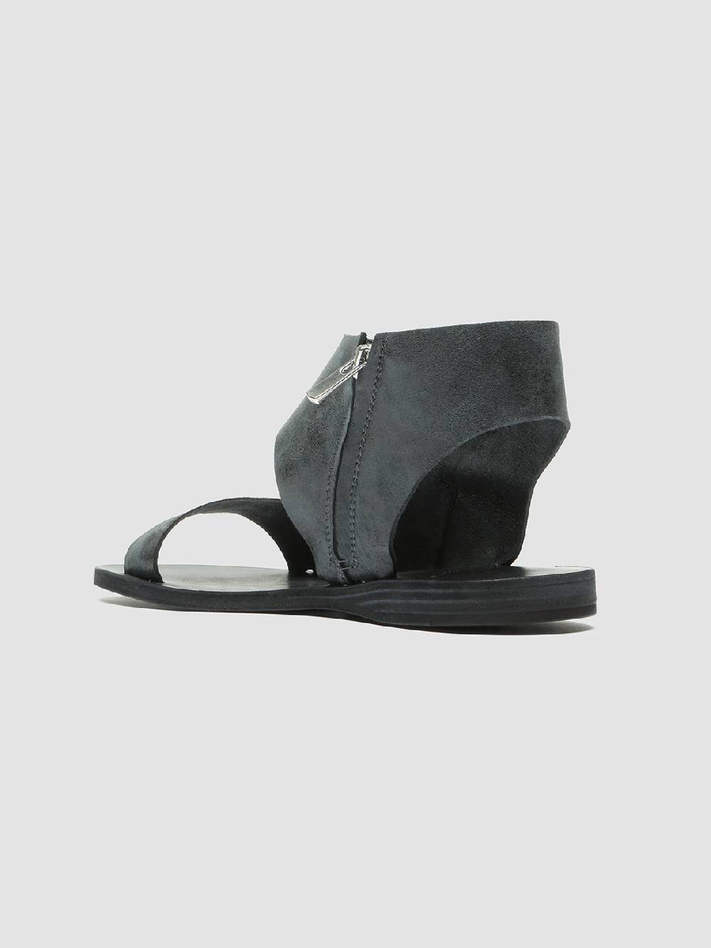 Officine Creative ITACA 039 Sandali in Pelle Nera Spedizione Gratuita