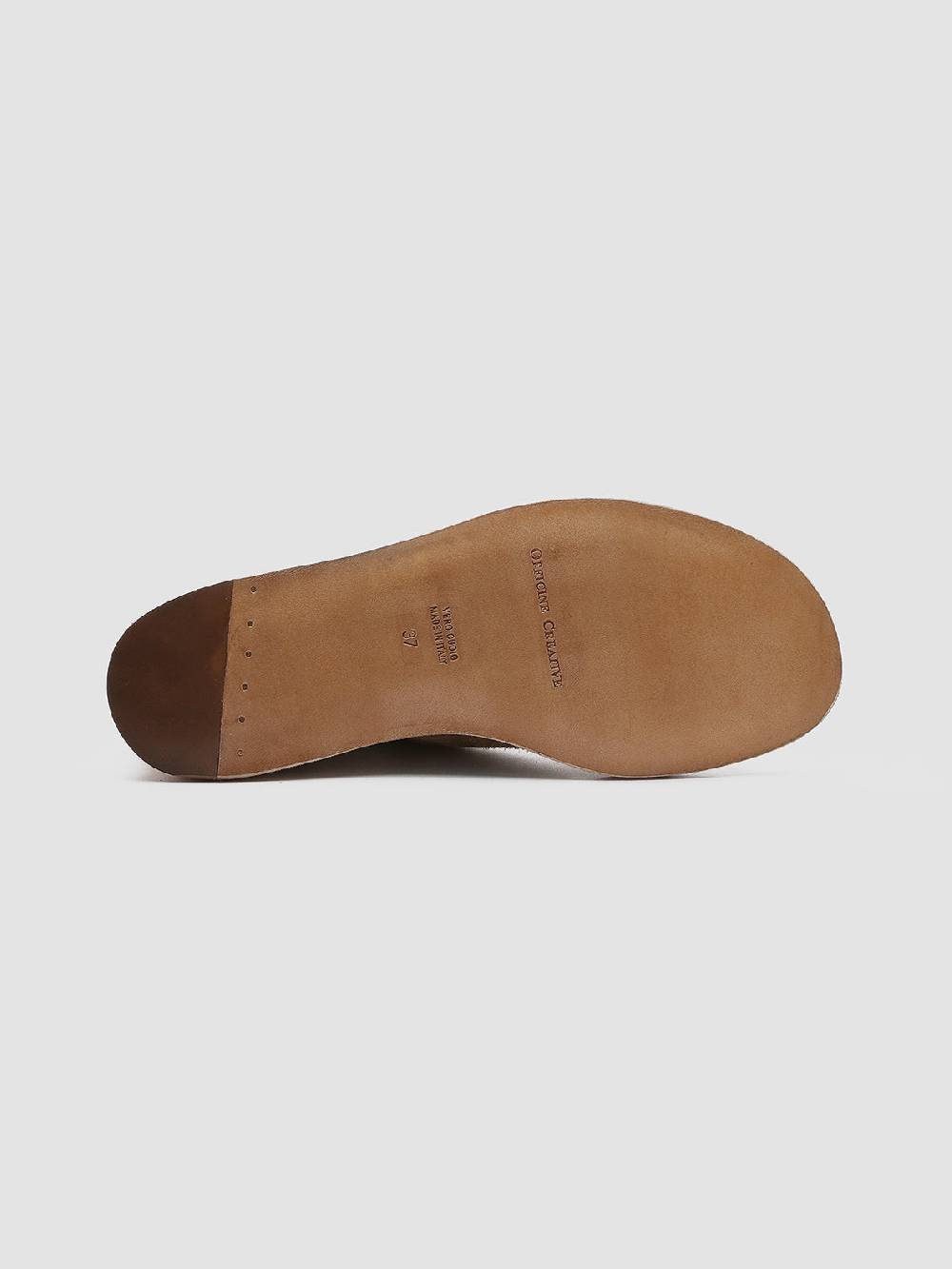 Officine Creative ITACA 005 Sandali in Pelle Scamosciata Marrone Pezzi Unici
