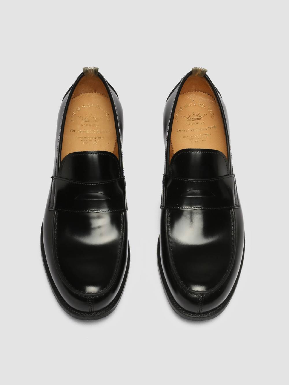 Officine Creative VINE 001 Mocassini in Pelle Nera Soddisfazione Garantita