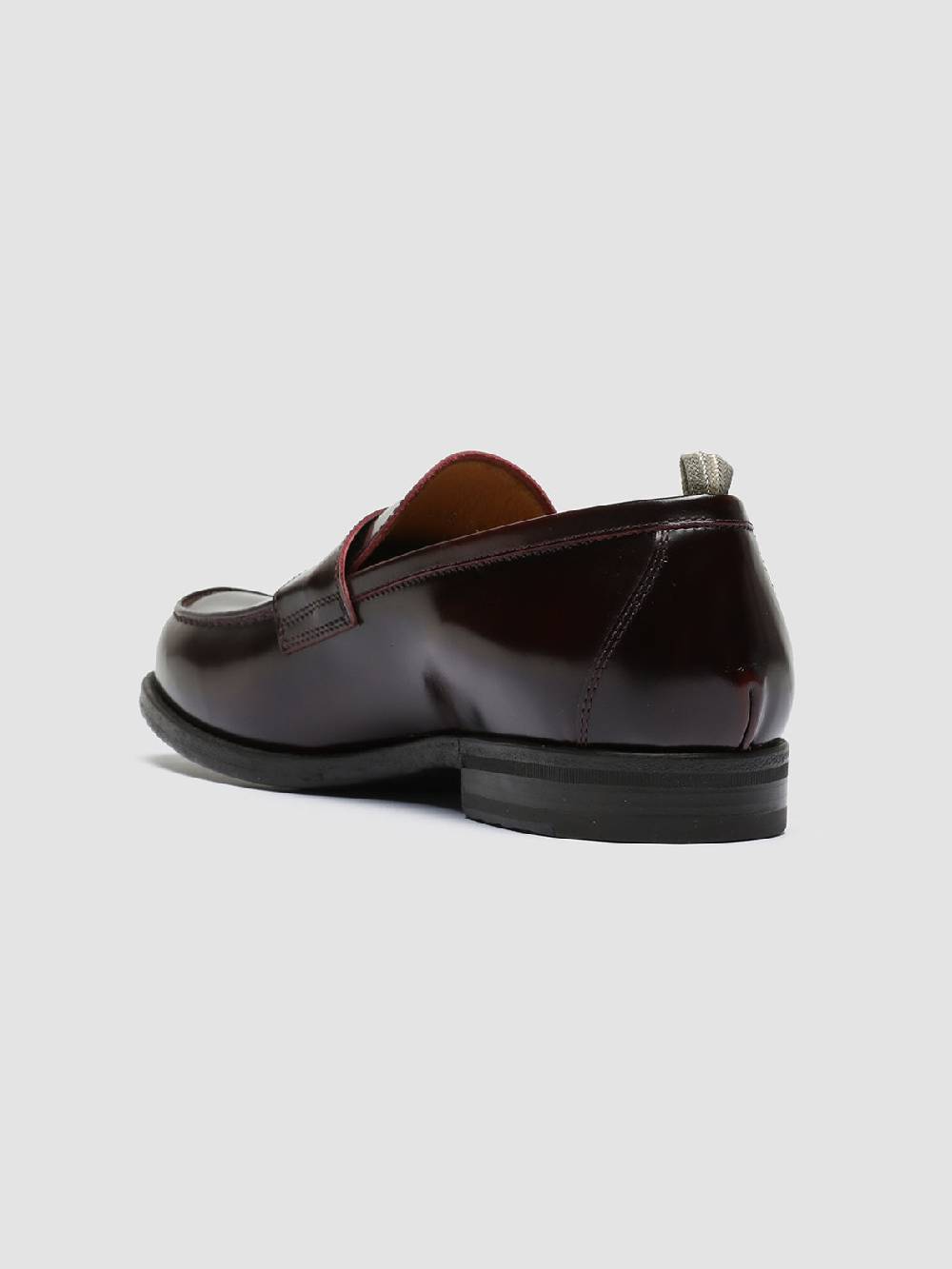 Officine Creative VINE 001 Mocassini in Pelle Bordeaux Negozi Online